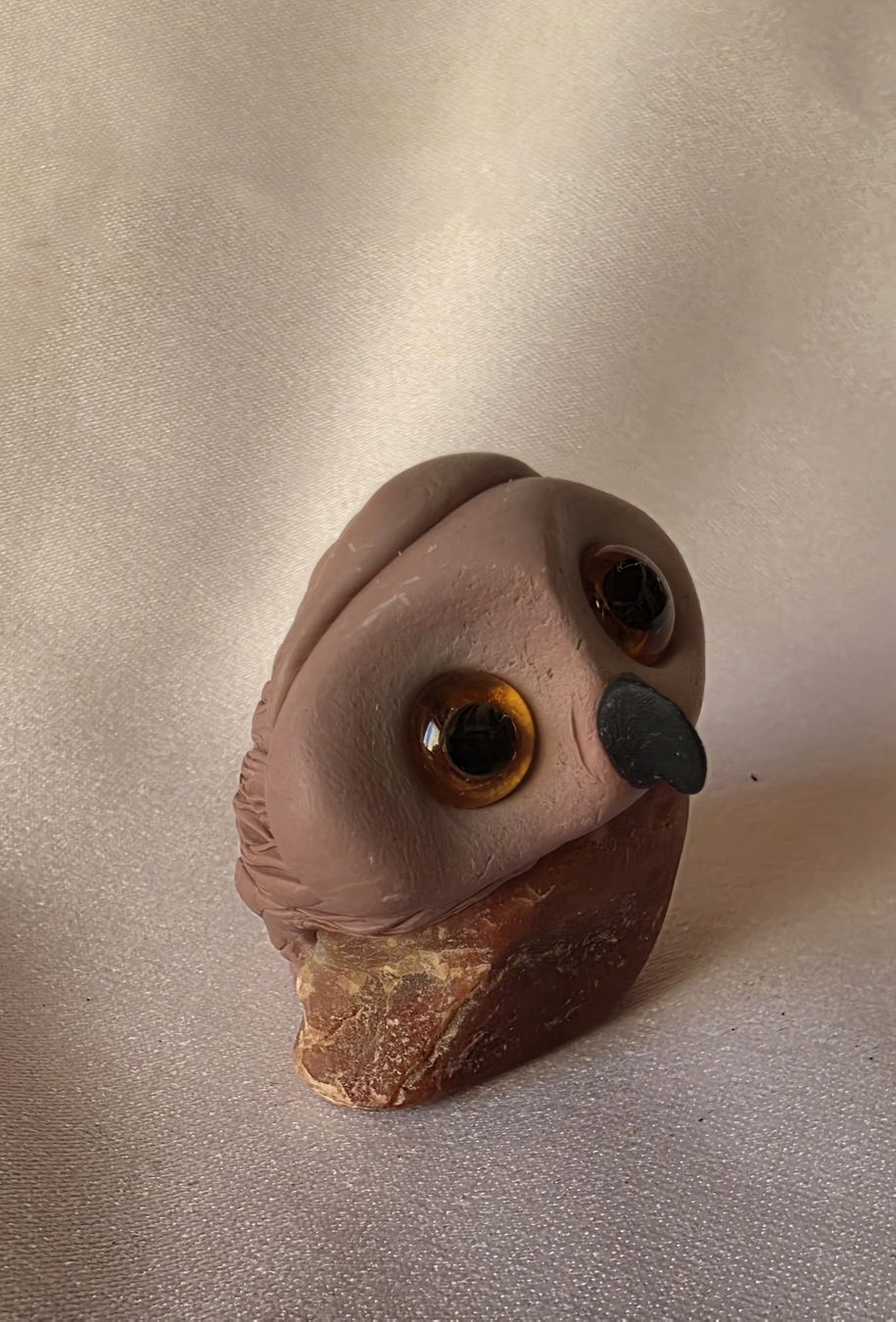 Statuette: Eule Figur Naturstein Handgemacht einzigartig – Nuovo (secondo la descrizione) da Rickenbach BL venduto da nicole611 1