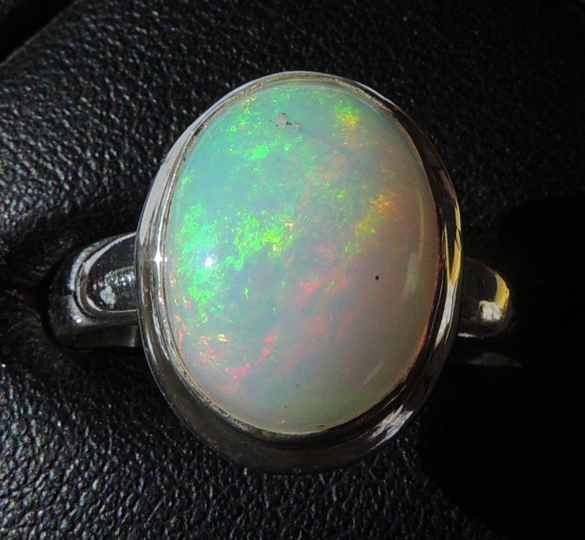 Anelli: Äthiopischer Opal Fingerring Gr. 60 – Usato da Waldenburg venduto da schaller707 1