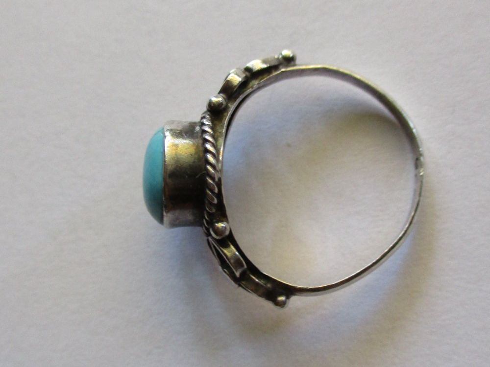 Anelli: Bague argent 925 avec pierre bleue – Usato da La Sarraz venduto da vic_v6kz 2