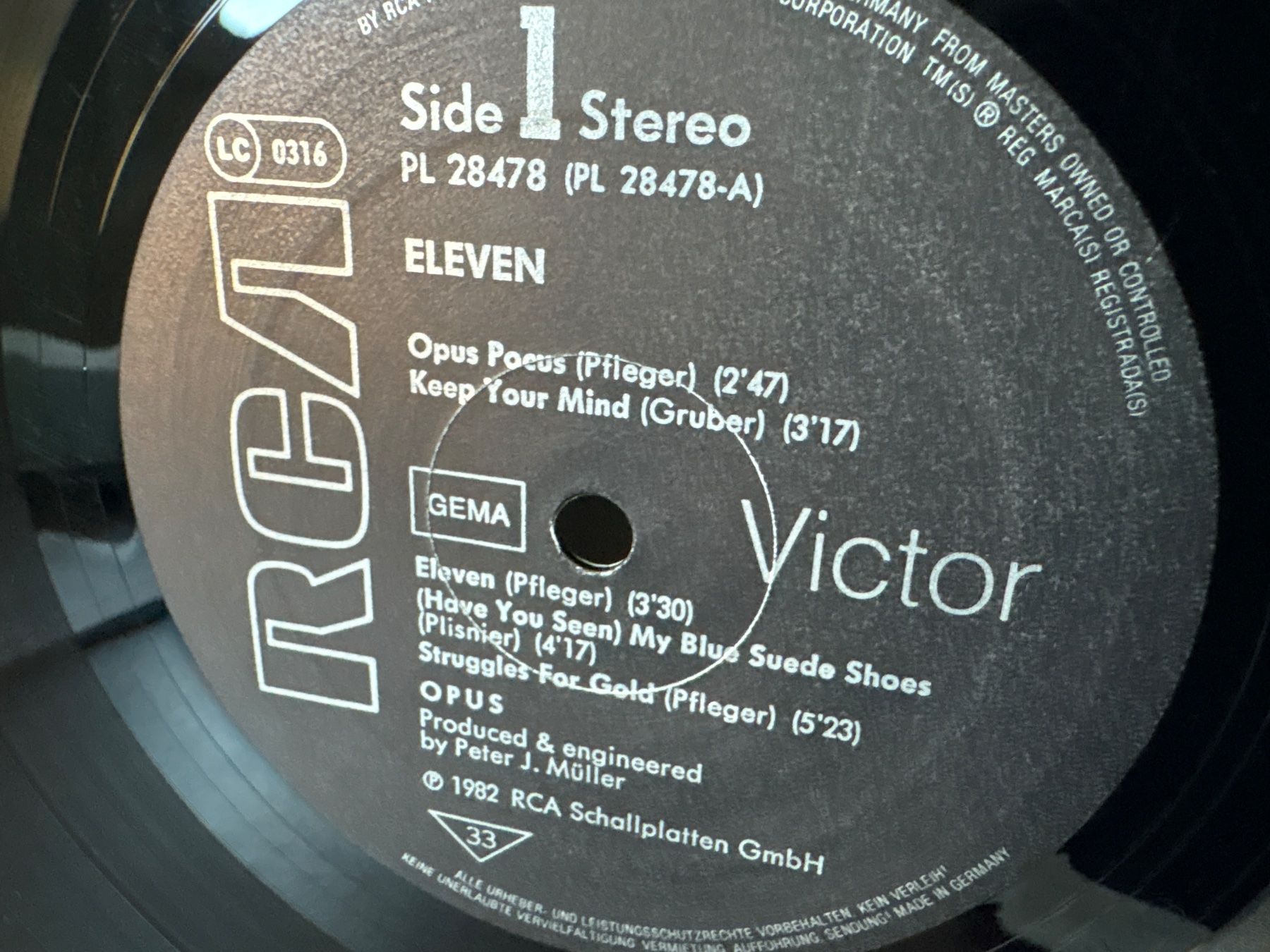 Vinyles: Opus - ELEVEN - Schallplatte - RCA - 1982 – D'occasion à Andwil SG par Rainboli 4