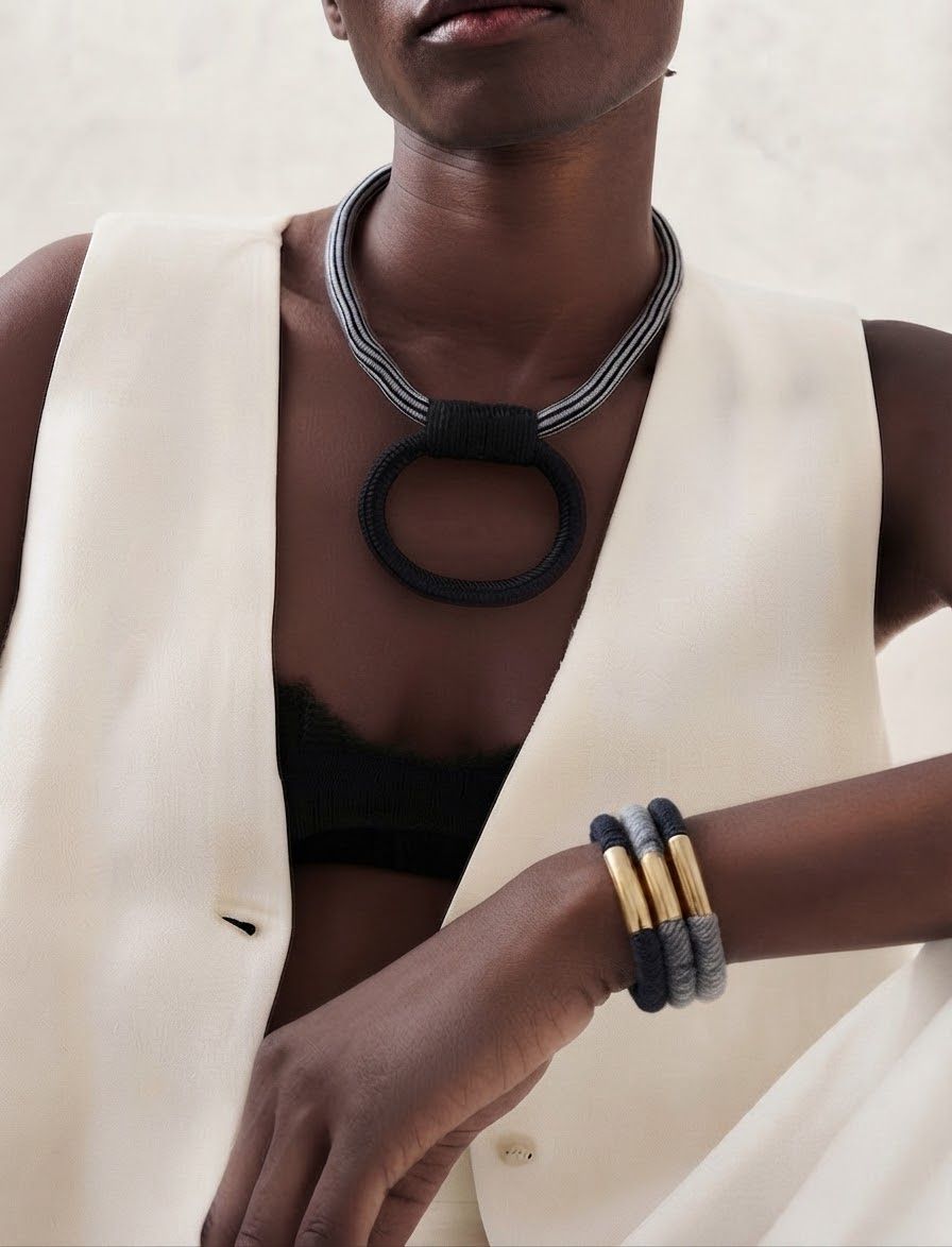 Armbänder & -reifen: Armband Set Makramee Studio Textil Goldfarben – Neu und originalverpackt aus Steinhausen von makramee_studio 1