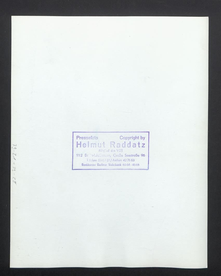 Fotografie & Manifesti: Fotografie Helmut Raddatz, Berlin-Weisse – Usato da Berlin venduto da bartko-reher 1