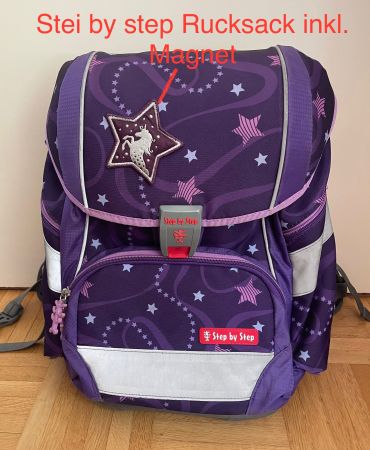 Step by step-Rucksack inkl. Magnet-Stern 🦄 Guter Zustand!