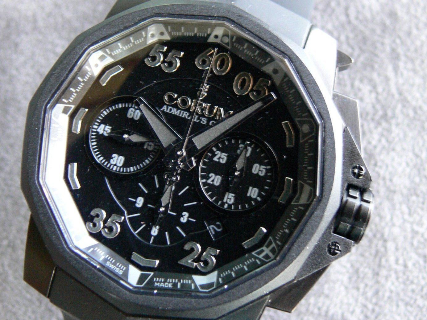 Corum Orologi: Corum Admirals Cup black Hull 48mm Titan  Automatic Chrono – Usato da Remigen venduto da Kelias 9