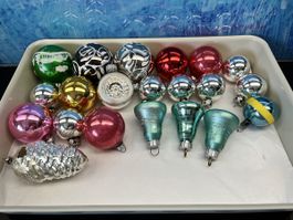 Antike Christbaumkugeln Weihnachtsdeko Glaskugeln Tannenbaum