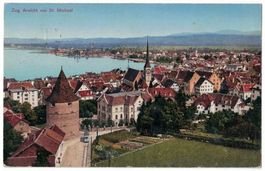 Zug, Ansicht von St. Michael, gelaufen 1920