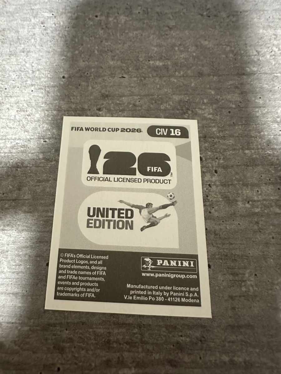 Panini Carte collezionabili: CIV 16 , FIFA WORLD CUP 2026 PANINI  – Nuovo (secondo la descrizione) da Frauenfeld venduto da 1PegPeg1 1