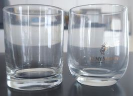 2 Gläser davon 1x Rémy Martin Bar Gläser Whisky Gläser Set