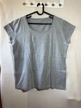 Graues T-Shirt von Cotton Town Gr. L