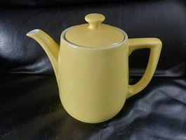 Gelbe Vintage Teekanne,Kaffekanne Rössler ca 1L.