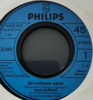 Vinyl Single Julio Iglesias - En Cualquier Parte