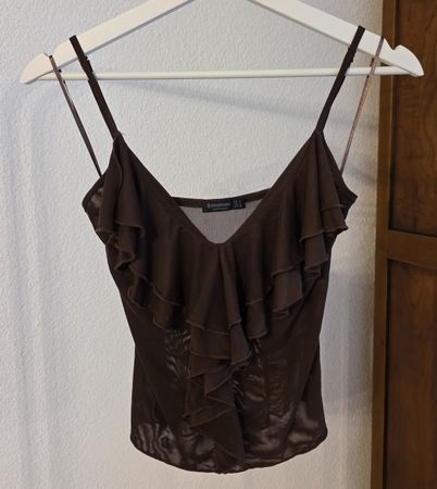 Braunes Stradivarius Top / Gr. S