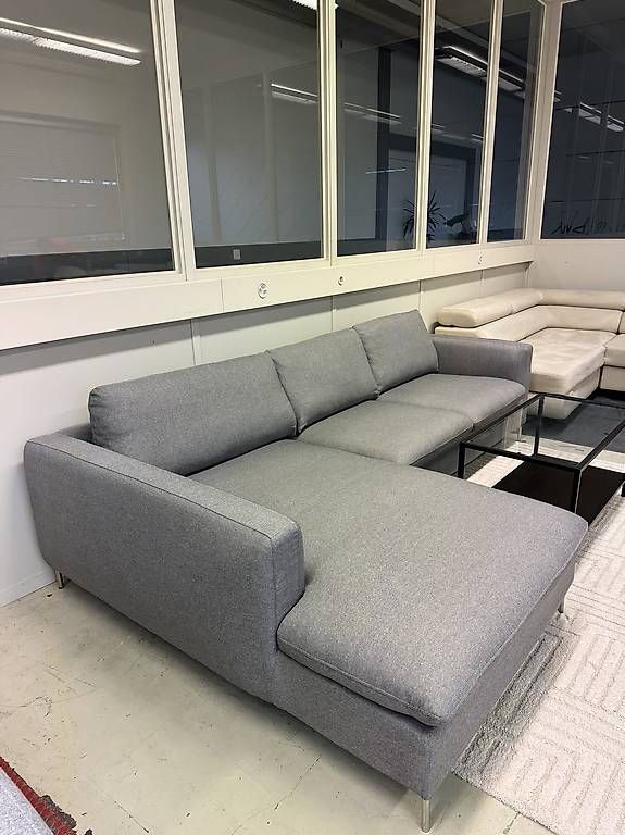 Divani: (Gratis Lieferung) Ecksofa Grau Stöff – Usato da Fehraltorf venduto da Sofalab.swiss 2
