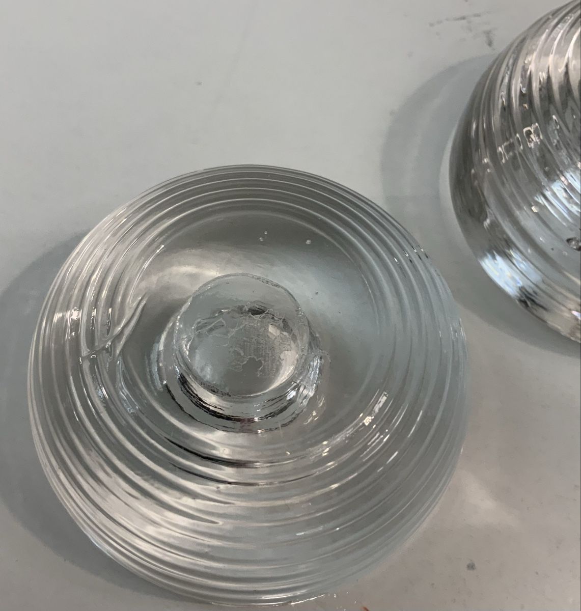 Portacandele: Paire de bougeoire en verre – Usato da rolle venduto da Tontonjulot 4
