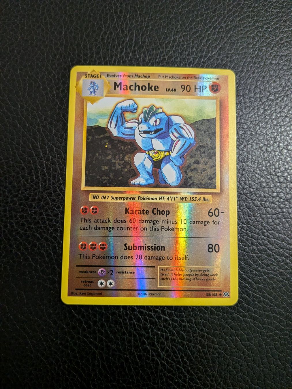 Pokémon Sammelbilder & Trading cards: Evolutions Machoke reverse 58/108 Ab 1 – Gebraucht aus Paradiso von Pkmn10