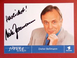 Dieter Bellmann 1940-2017 Autogramm Fotopostkarte 10x15cm