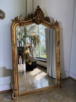 Vergoldeter Louis XV Stil Spiegel 19. Jhd.