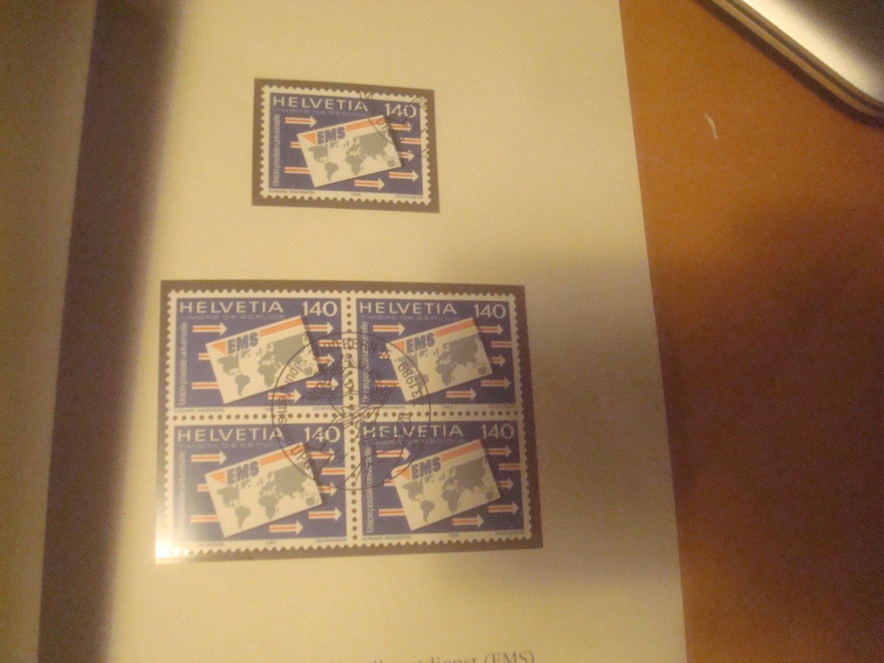 Alle Briefmarken: 1989 interessanter Buch einzeln und 4er Block Sammlung – Gebraucht aus Gordola von Polentaefung 3