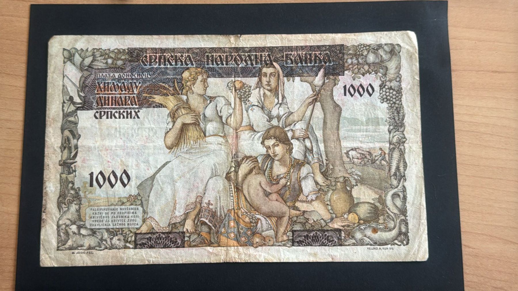 Banconote: Serbien 1000 Dinar 1941 – Usato da wattwil venduto da Nafri07 1