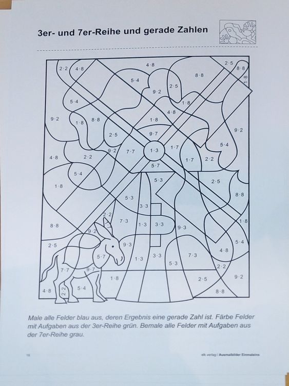 Ausmalbilder 1*1 - Einmaleins 2./3. Klasse | Kaufen auf Ricardo