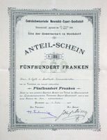 Centralschweizerische Naturmilch-Export-Gesellschaft - 1895
