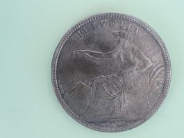 5 Franken 1874 B ohne Punkt - Silber ****