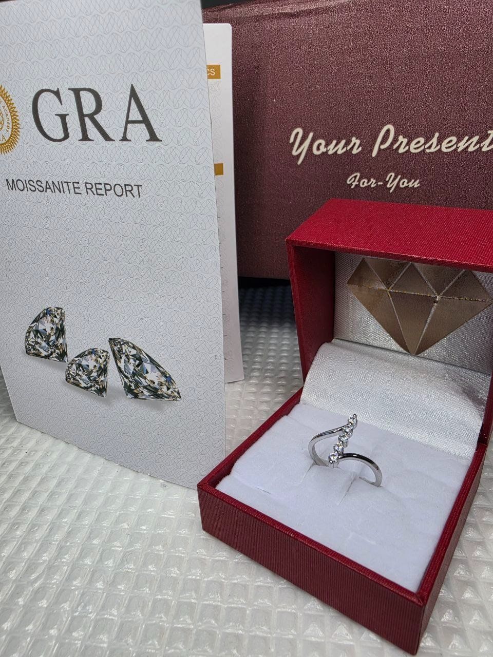 Anelli: Bague argent avec diamants de moissanite certifiés GRA – Nuovo e nell'imballaggio originale da Reconvilier venduto da Tsma67 9