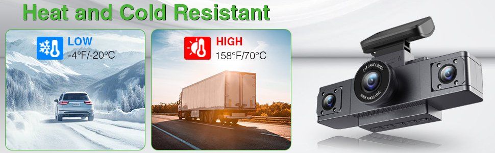 Action Cam: Dashcam-Videorecorder, Dreiobjektiv-Autokamera Parkmonitor – Neu und originalverpackt aus Genève von Top-Trend 8