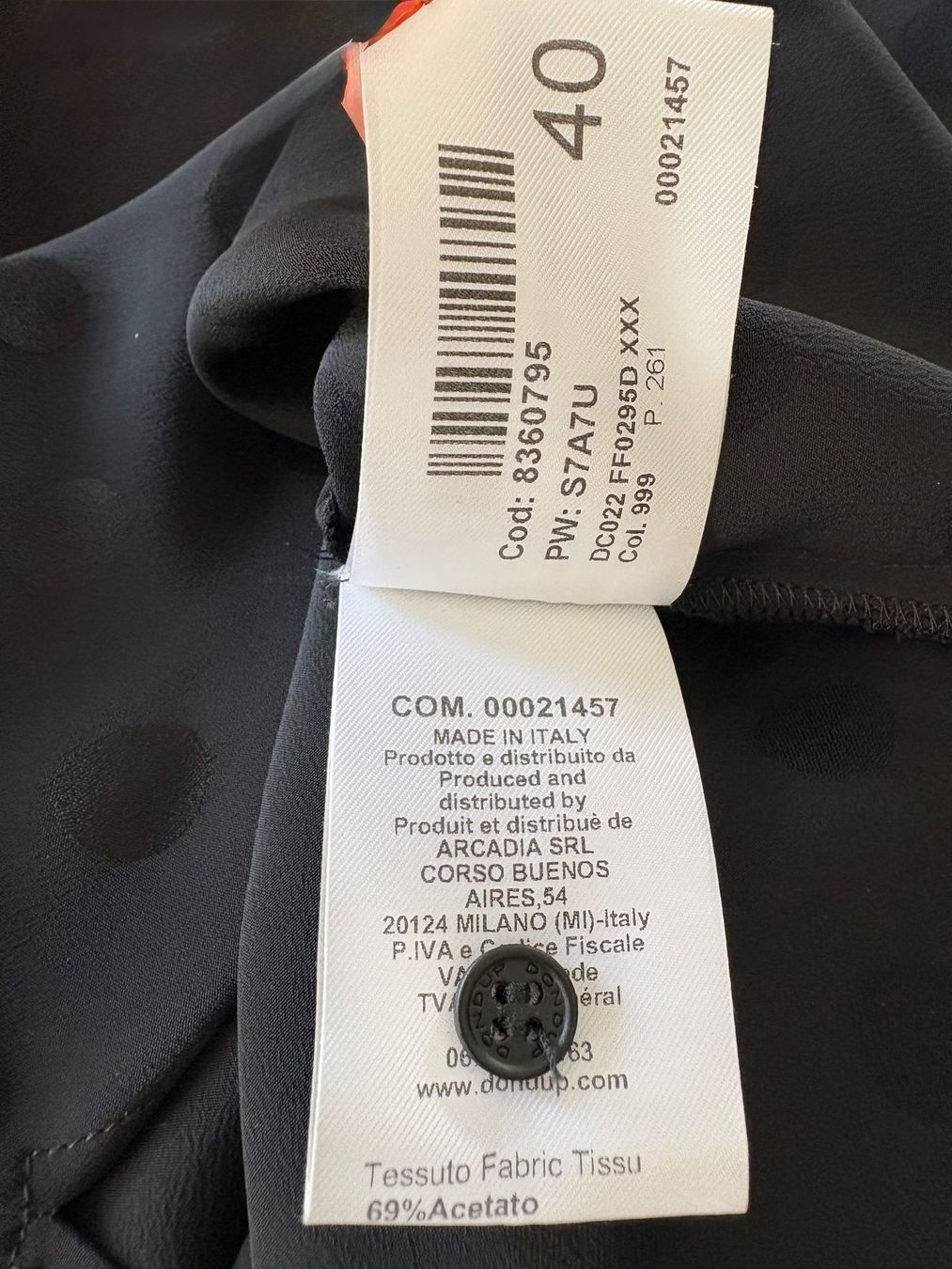 Dondup Camicette: Seidenbluse schwarz, Gr. IT – Usato da Kilchberg venduto da boudoir076 5