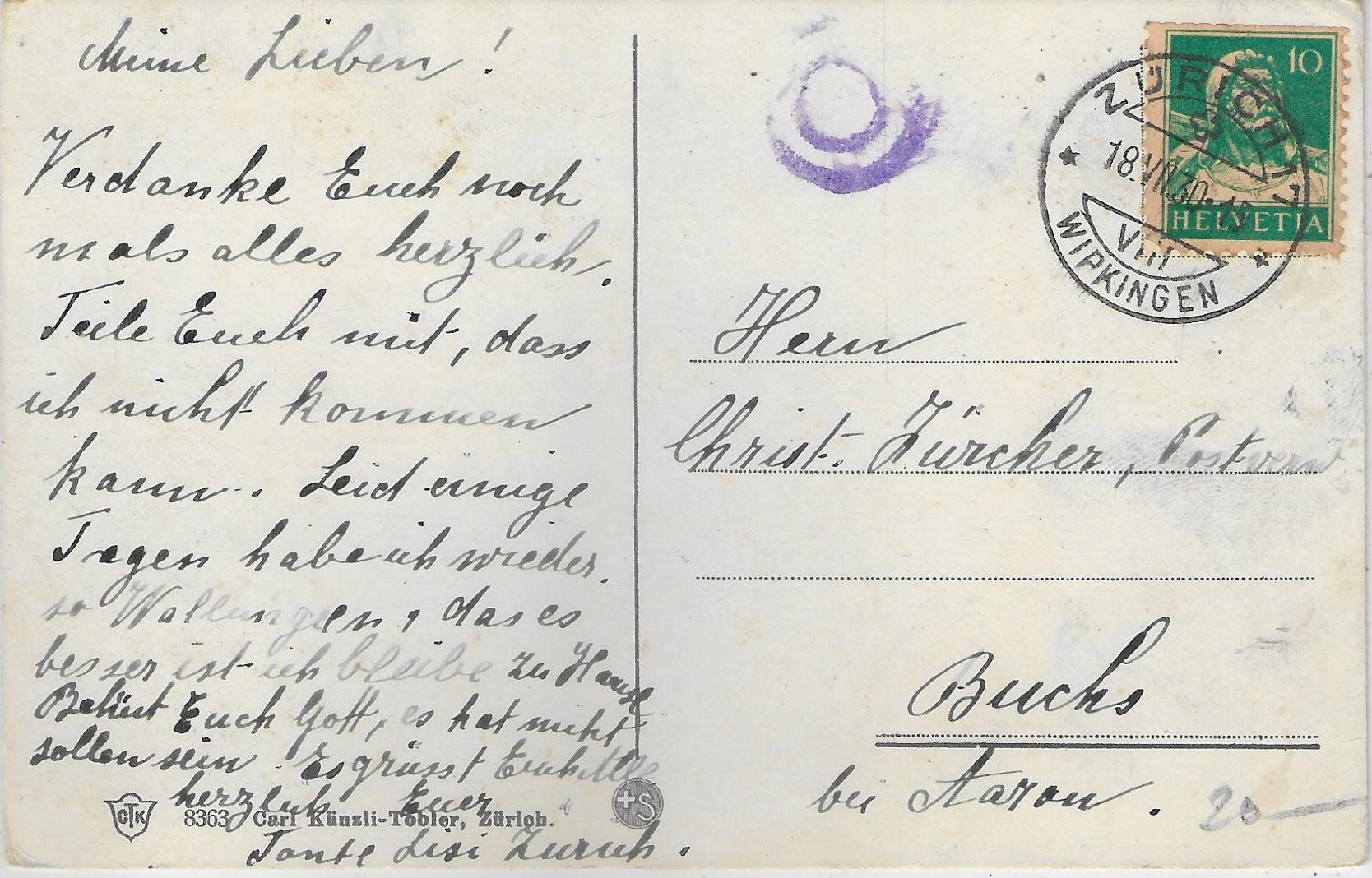 Cartoline postali: Ufenau und Lützelau - Litho – Usato da Ettingen venduto da Kartenplanet 1