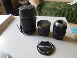 Soligor Macro-Zoom 37-105mm 1:3.5 Objektiv Vintage 2 Teilig