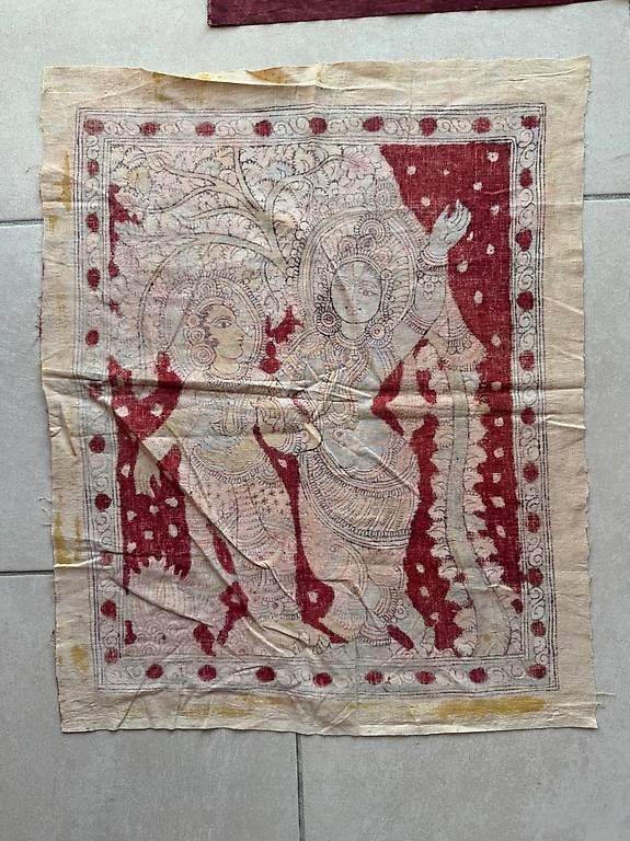 Tutte le decorazioni: Kalamkari dipinti a mano su cotone – Usato da Caslano venduto da bri_5jft 4