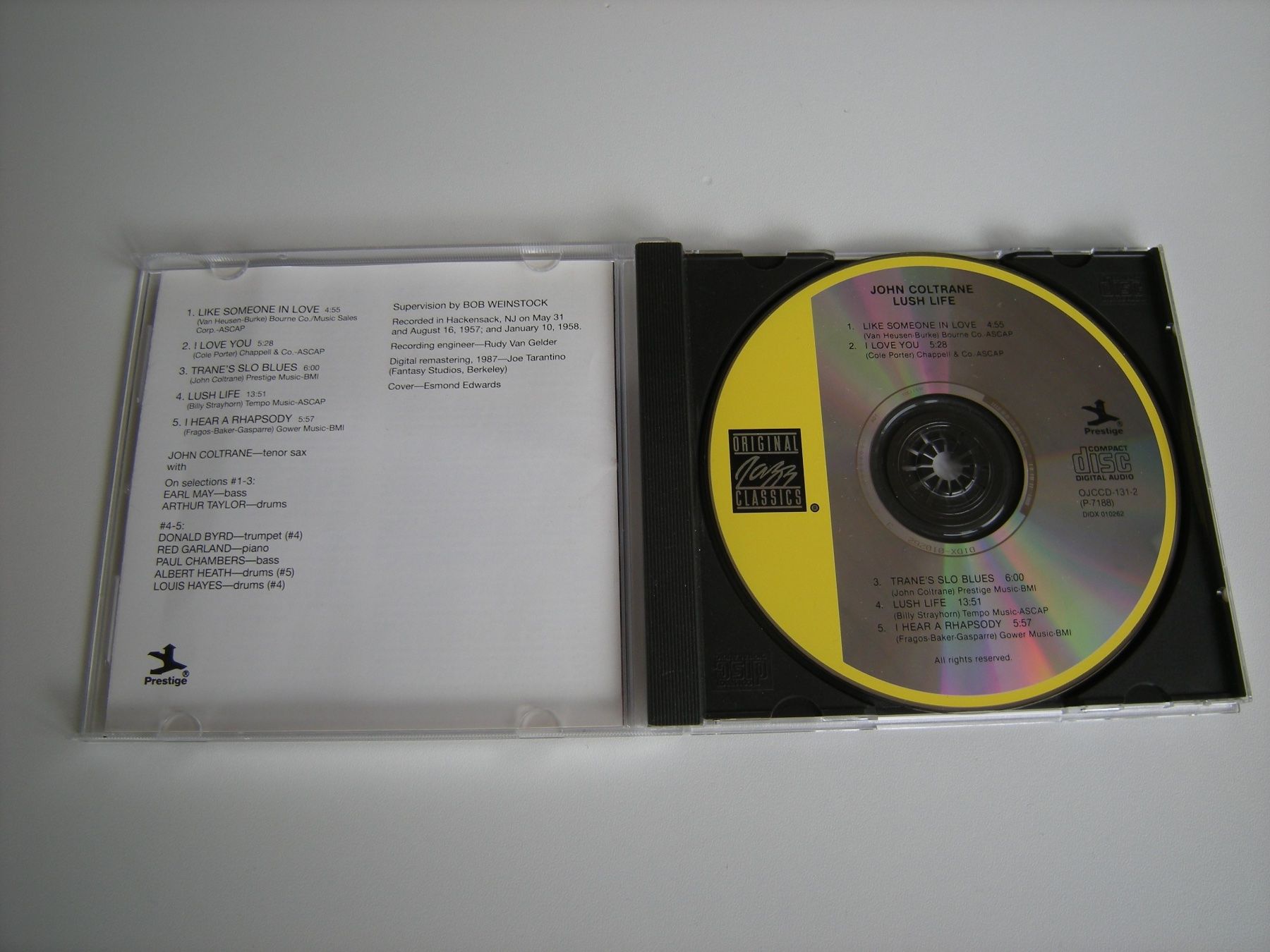 CD: JOHN COLTRANE - Lush Life – Usato da Basel venduto da Ceebee62 2