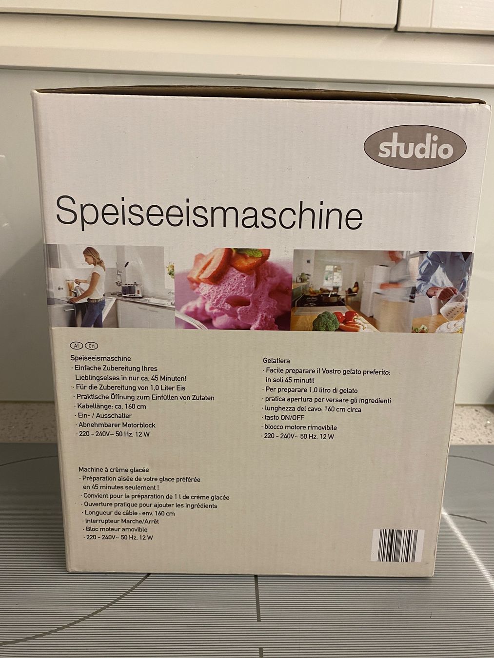 Elettrodomestici da cucina: Studio Speiseeis Maschine - Sommer Eisgenuss – Nuovo e nell'imballaggio originale da Untersiggenthal venduto da Swiss680 1