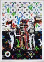 Death NYC Pop Art Druck Banksy Police Frisking Basquia Figur