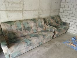 Sofa mit Bettfunktion und staukasten gebrauchter Zustand