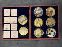 Schweizer Medaillenset – 8 historische Sammler-Medaillen