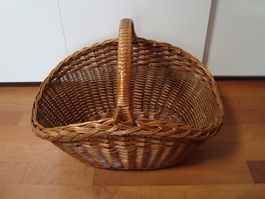 Weidenkorb Einkaufskorb Dekokorb Henkelkorb 50 cm lang