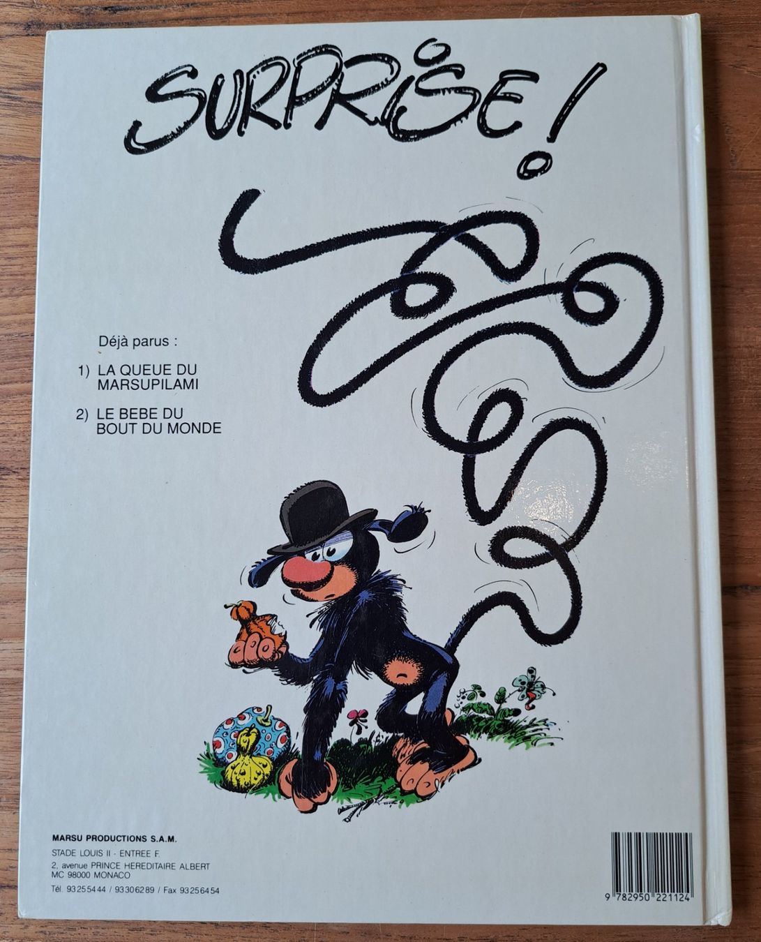 Fumetti: Marsupilami 3 EO "Mars le Noir" TBE – Usato da Biel/Bienne venduto da ESOXMAN 1