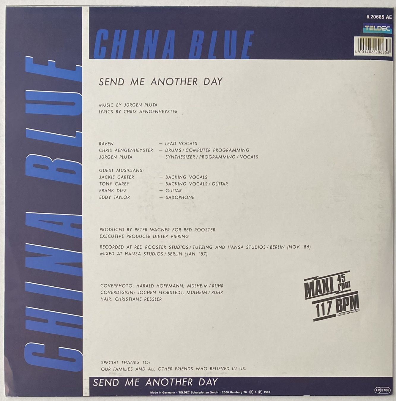 Vinyles: China Blue, Send Me Another Day – D'occasion à Flums par Empe1 1
