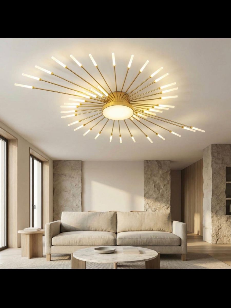 Lampadari & plafoniere: Plafonnier Soleil design doré  neuf – Usato da Rueyres venduto da cto_p9nj