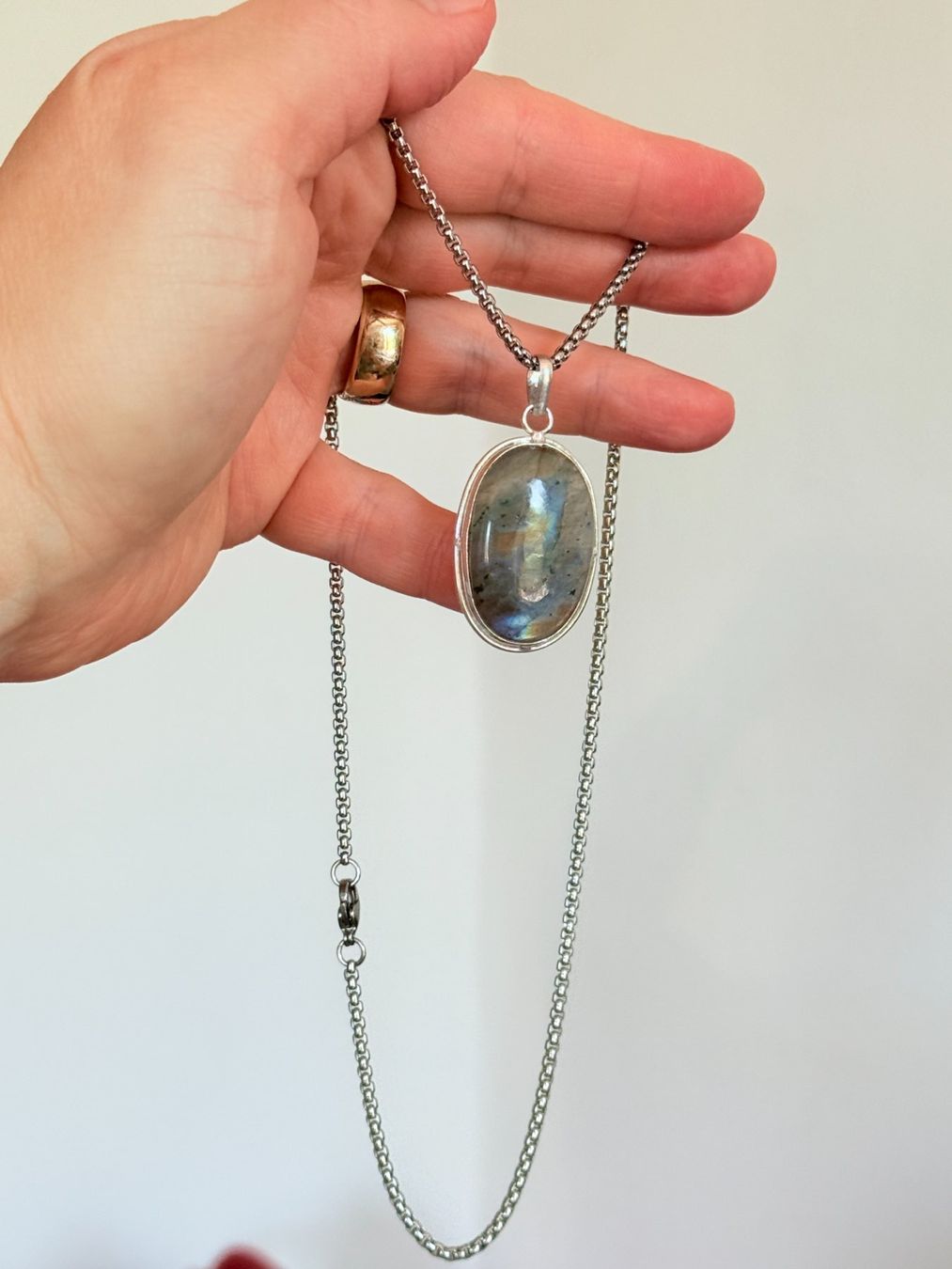 Catenine: Collier Labradorite  - Élégance intemporelle! – Nuovo e nell'imballaggio originale da Genève venduto da AWWA 1