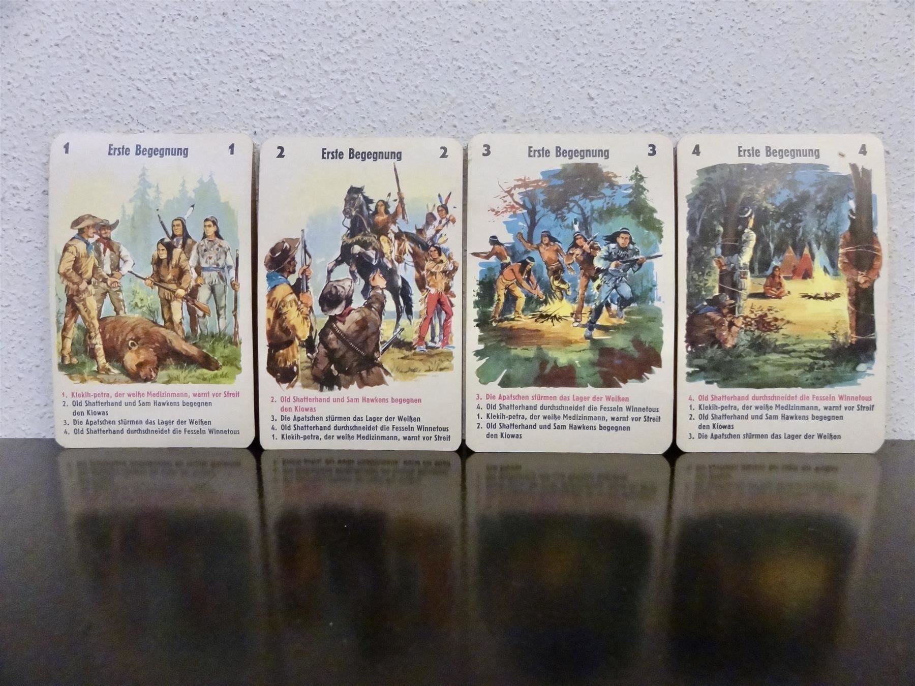 Giochi: schönes altes Quartett WINNETOU – Usato da Kerzers venduto da wisaundso 6