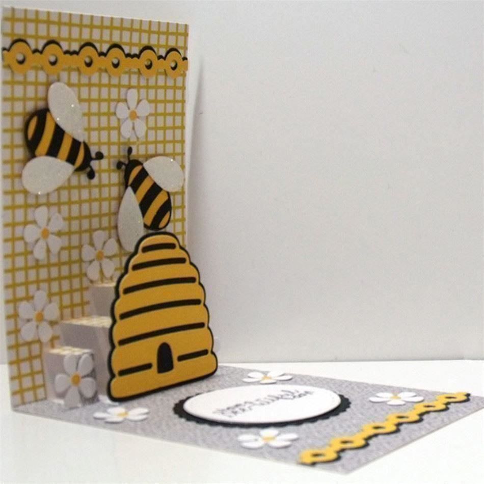 Schablonen: BIENENHAUS STANZSCHABLONE – Neu und originalverpackt aus Affoltern am Albis von scrapbooking 6