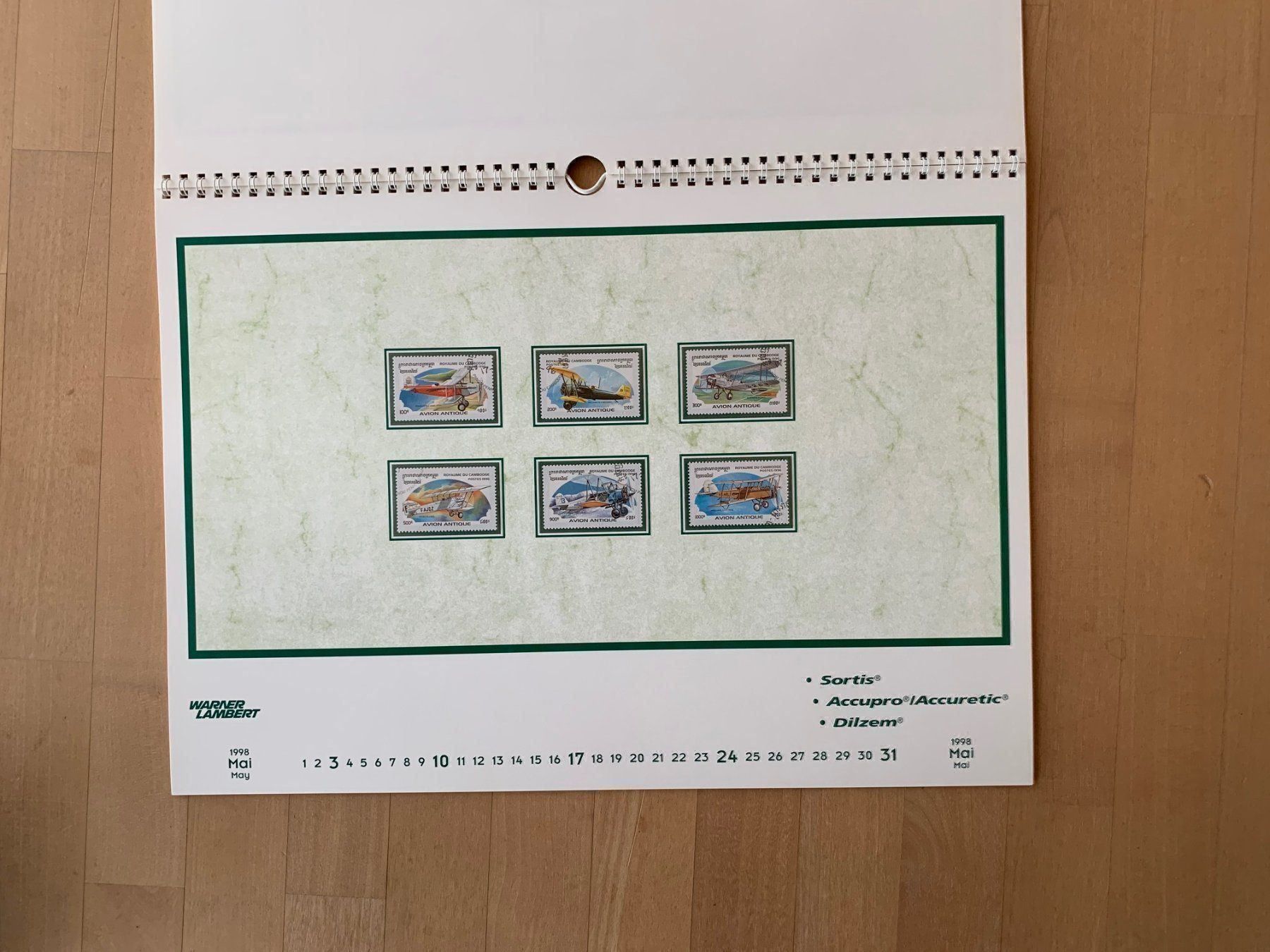 Tutti i francobolli: Briefmarkenkalender 1998 – Usato da Zollikon venduto da Xblanka 6