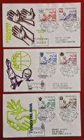 VATIKAN PAPSTREISEN USA POLEN IRLAND MEXICO VENETIA FDC1980