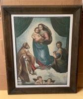 Bild*"Raffael:Die Sixtinische Madonna*Druck *im Rahmen