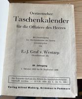 Oertzenscher Kalender 1939 Deutschland 