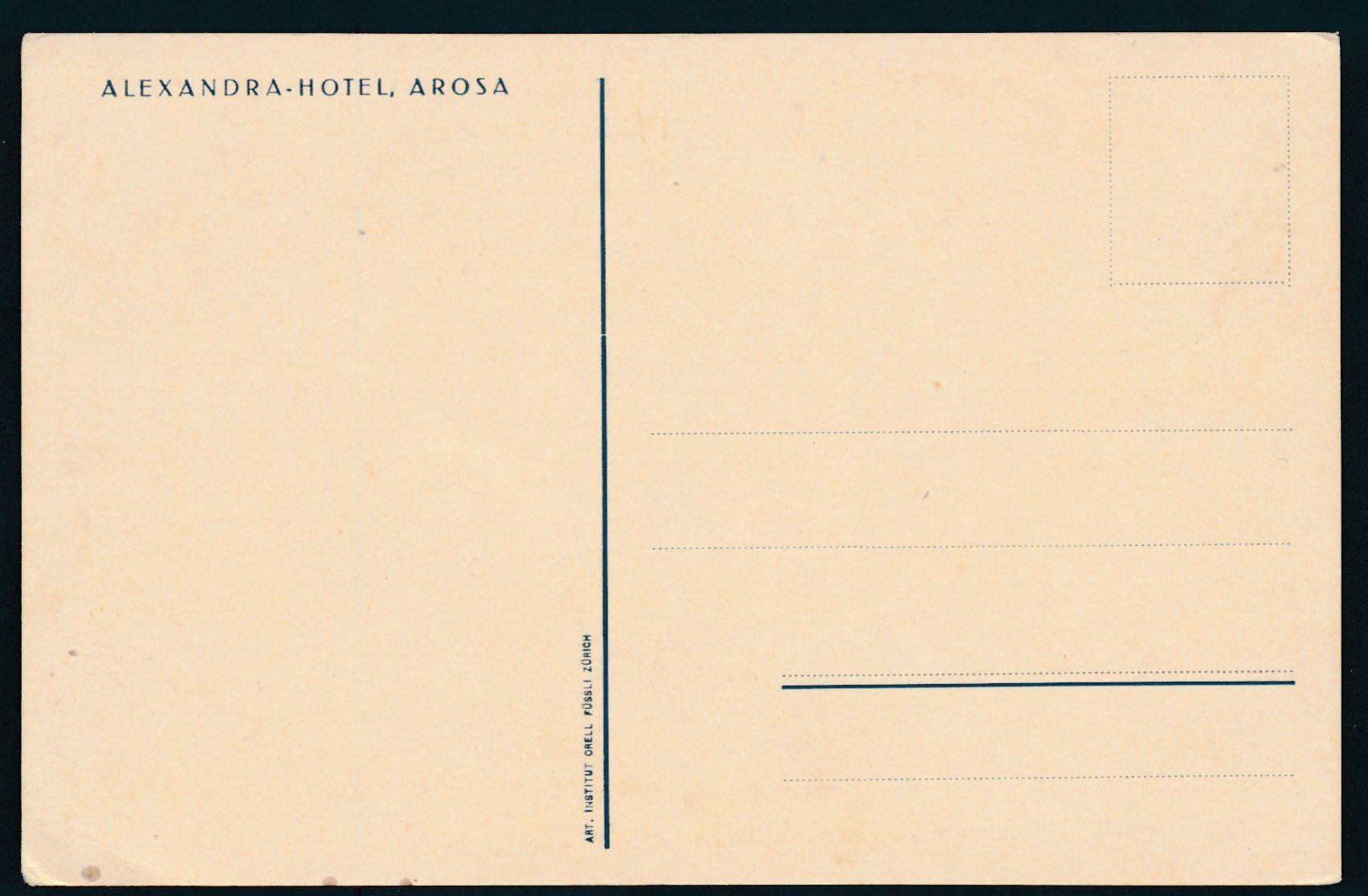 Cartoline postali: AK: Arosa, Hotel Alexandra – Usato da Bonau venduto da Profila3 1