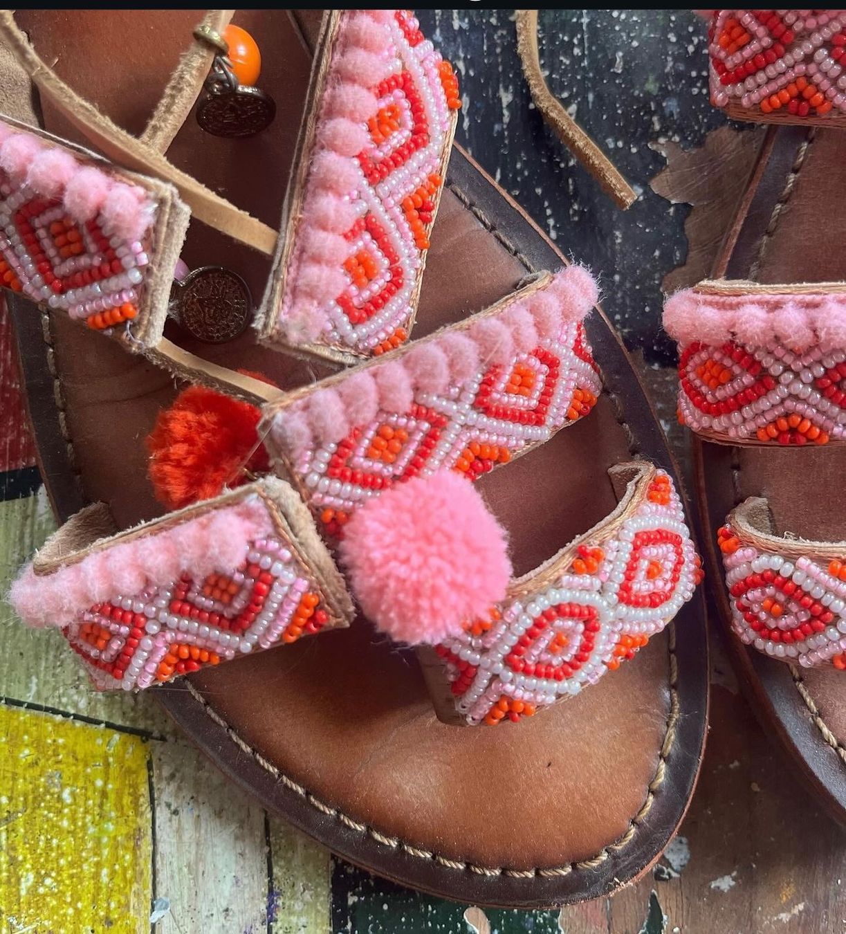 Damenschuhe: hippie schnür-sandalen / grösse 41 – Gebraucht aus hendschiken von hippielfe 1